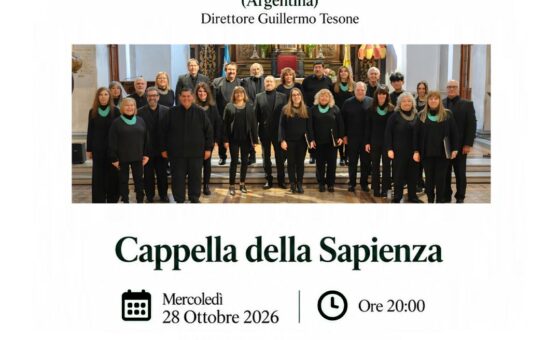 Il Coro F.M Saraceni ospita il Coro Polifónico de la Universidad de Morón